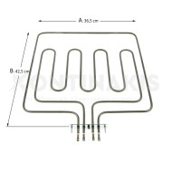 Άνω Αντίσταση & Γκριλ Φούρνου Pitsos 1500 + 2000 Watt (E.G.O.)