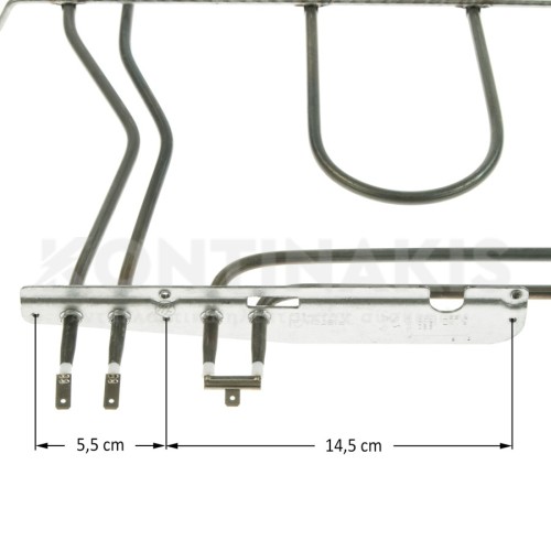 Άνω Αντίσταση & Γκριλ Φούρνου Indesit 1000+1200 Watt