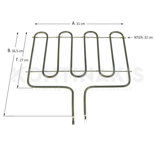 Κάτω Αντίσταση Φούρνου Elco 1400 Watt Κάτω Αντίσταση Φούρνου Elco 1400 Watt