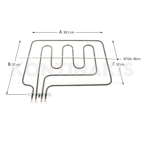 Άνω Αντίσταση & Γκριλ Φούρνου Elco 1000 + 2000 Watt