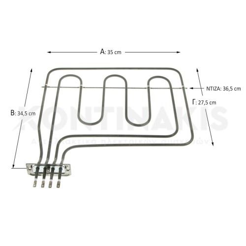 Άνω Αντίσταση & Γκριλ Φούρνου Bosch 900 + 1600 Watt