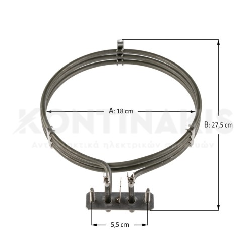Αντίσταση Αέρος Φούρνου συμβατή για Miele 2100W-220V Αντίσταση Αέρος Φούρνου συμβατή για Miele 2100W-220V