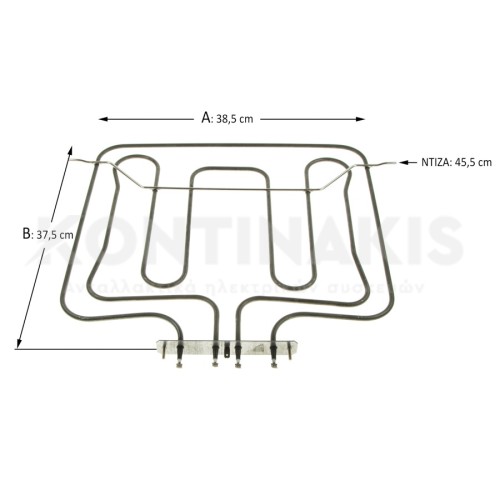 Άνω Αντίσταση & Γκριλ Φούρνου Smeg 1645 + 730 Watt
