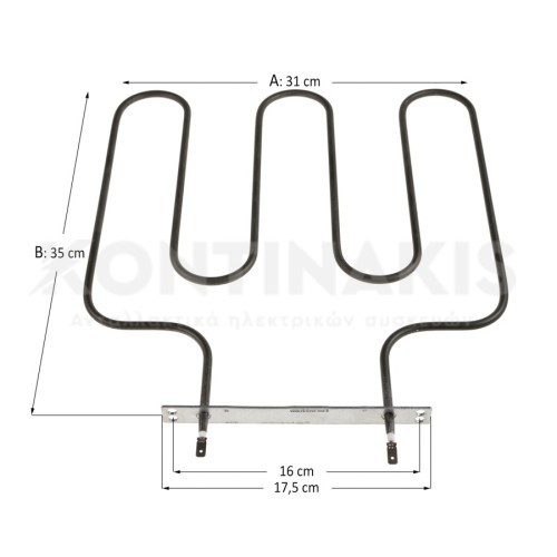 Κάτω Αντίσταση Φούρνου Bompani 1500 Watt Κάτω Αντίσταση Φούρνου Bompani 1500 Watt