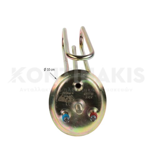 Αντίσταση Θερμοσίφωνου Οβάλ 4000 Watt με Θέση Ανωδίου