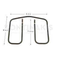 Αντίσταση Τοστιέρας Philips 19 x 16 x 13,5 cm