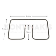 Αντίσταση Τοστιέρας Philips 900 Watt - 110 Volt (27 x 16,5 x 10,5 cm)