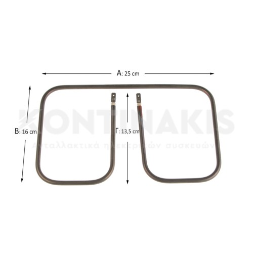 Αντίσταση Τοστιέρας Philips 900 Watt - 110 Volt (25 x 16 x 13,5 cm)