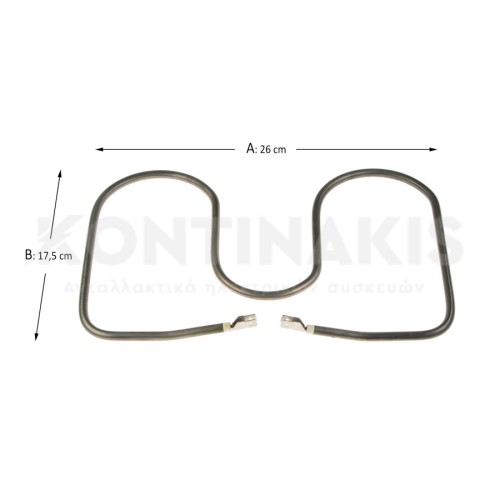 Αντίσταση Τοστιέρας Hobby 26 x 17,5 cm 1000 Watt