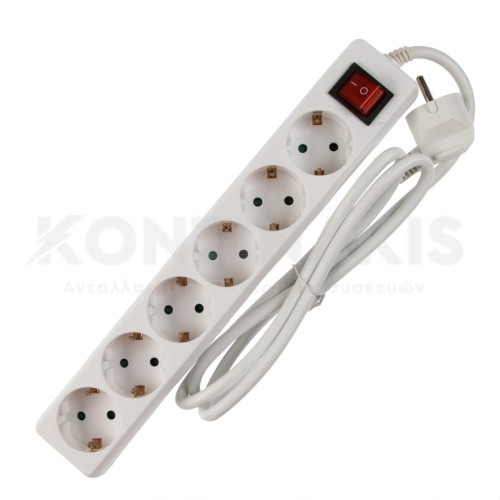 ΠΟΛΥΠΡΙΖΟ 5 ΘΕΣΝ 3x1mm ΜΕ ΑΣΦΑΛΕΙΑ ΠΟΛΥΠΡΙΖΟ 5 ΘΕΣΝ 3x1mm ΜΕ ΑΣΦΑΛΕΙΑ