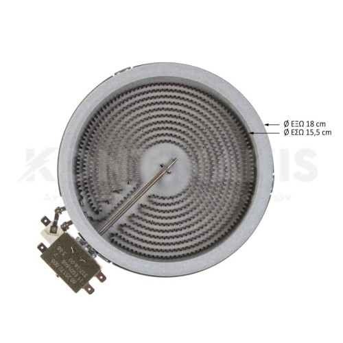 Εστία Κεραμική EGO Φ180mm-1500 Watt (Μονή) Εστία Κεραμική EGO Φ180mm-1500 Watt (Μονή)