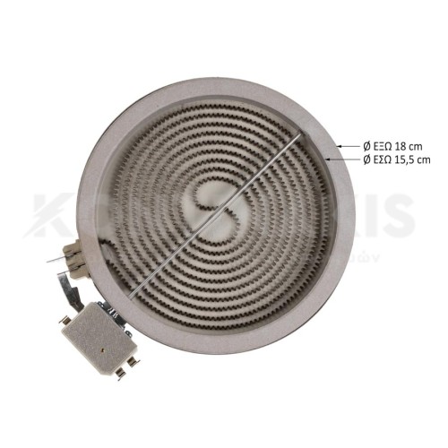 Εστία Κεραμική Eika Φ180mm-1400 Watt (Μονή) Εστία Κεραμική Eika Φ180mm-1400 Watt (Μονή)