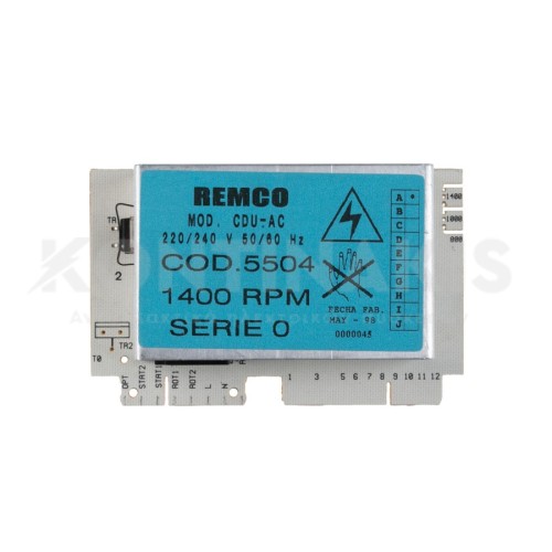 Πλακέτα Πλυντηρίου Ρούχων Ariston Remco 5504 (800-1400 Στροφών)