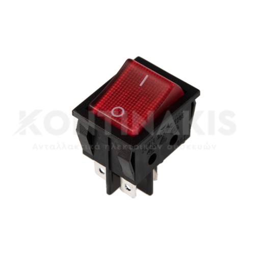 Διακόπτης On-Off Πλυντηρίου Ρούχων 10A-250V Διακόπτης On-Off Πλυντηρίου Ρούχων 10A-250V