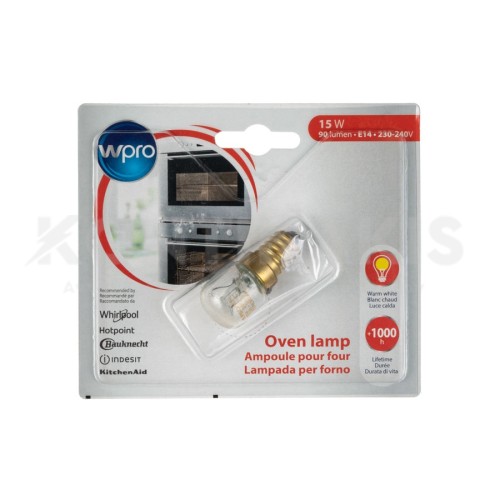 Λυχνία Φούρνου E14 - 15 Watt Wpro Λυχνία Φούρνου E14 - 15 Watt Wpro