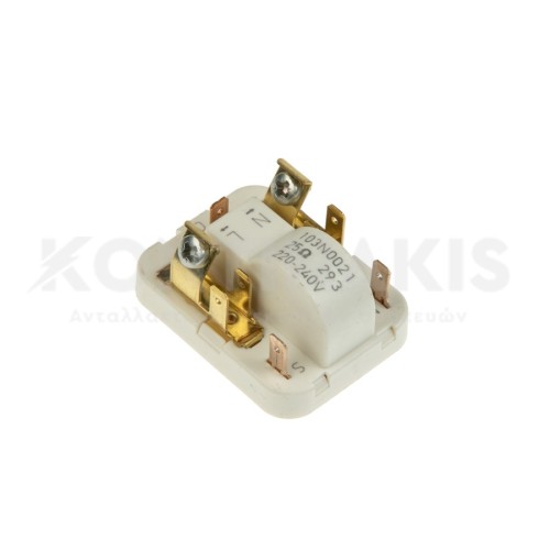 Ρελέ με Θερμικό (PTC) 103N0021 Συμπιεστή Danfoss 1/12-1/3 με 5 επαφές Ρελέ με Θερμικό (PTC) 103N0021 Συμπιεστή Danfoss 1/12-1/3 με 5 επαφές