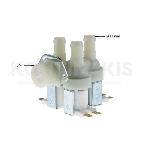 Βαλβίδα Τριπλή 90° Πλυντηρίου Ρούχων Βαλβίδα Τριπλή 90° Πλυντηρίου Ρούχων