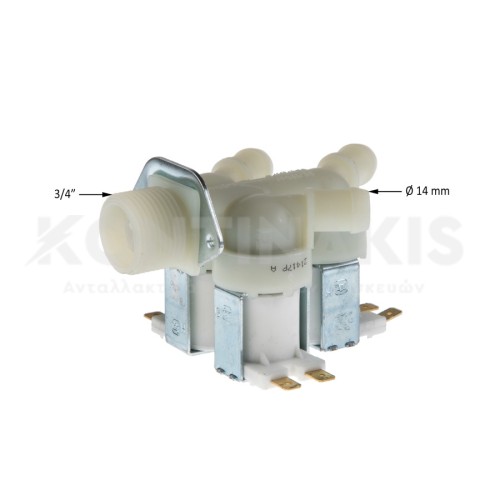 Βαλβίδα Τριπλή 180° Πλυντηρίου Ρούχων
