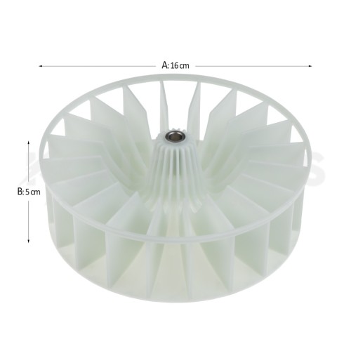 Φτερωτή Μοτέρ Στεγνωτηρίου Bosch/Pitsos/Siemens Φτερωτή Μοτέρ Στεγνωτηρίου Bosch/Pitsos/Siemens