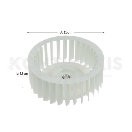 Φτερωτή Αέρος Στεγνωτηρίου Bosch/Pitsos/Siemens Φτερωτή Αέρος Στεγνωτηρίου Bosch/Pitsos/Siemens