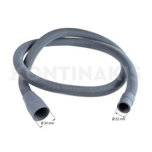 Λάστιχο Αποχέτευσης Πλυντηρίου 1,5m - Φ34