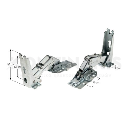 Μεντεσέδες Εντοιχισμού Ψυγείου AEG/Electrolux/Zanussi (Ζεύγος) Μεντεσέδες Εντοιχισμού Ψυγείου AEG/Electrolux/Zanussi (Ζεύγος)