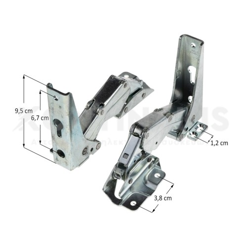 Μεντεσέδες (Σετ) Εντοιχισμού Ψυγείου Whirlpool