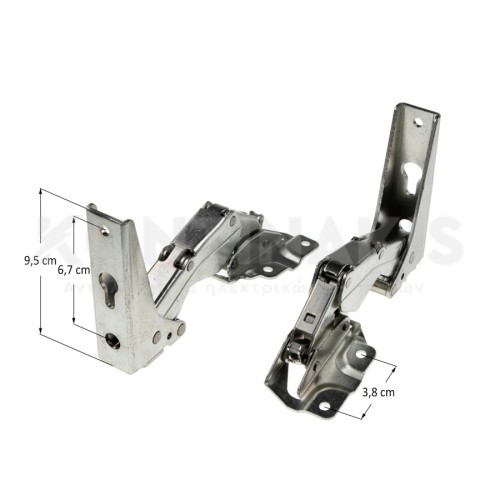 Μεντεσέδες (Σετ) Εντοιχισμού Ψυγείου Whirlpool