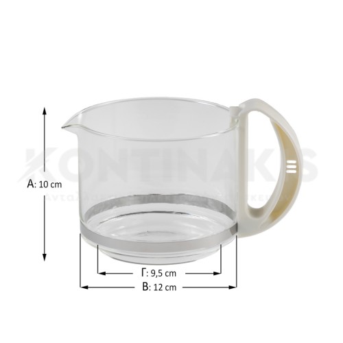 Κανάτα Καφετιέρας συμβατή για Moulinex Diva 6Φ