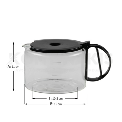 Κανάτα Καφετιέρας συμβατή για Braun KFK10 (10 Φλιτζάνια)