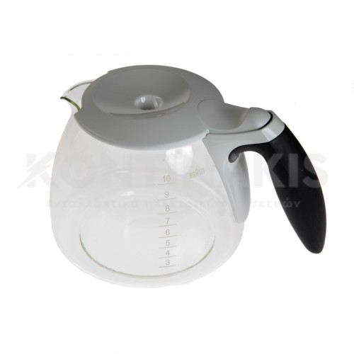 Κανάτα Καφετιέρας Braun KFK500 (Άσπρη - Μαύρη)