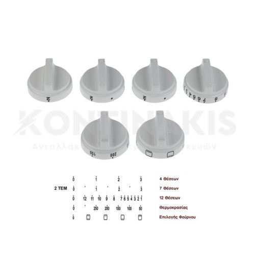 Κουμπιά Κουζίνας Σετ (6 τεμ.)