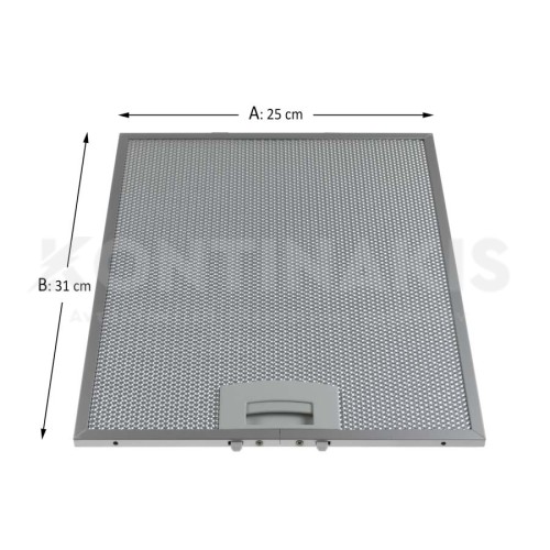 Φίλτρο Μεταλλικό Απορροφητήρα Siemens 25 x 31 cm Original