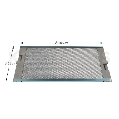 Φίλτρο Μεταλλικό Απορροφητήρα Miele 21,2 x 38,6 cm Original