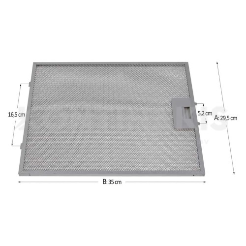 Φίλτρο απορροφητήρα Μεταλλικό τύπου Bosch 29,5 x 35 cm