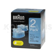 Κασσέτα Καθαρισμού Ξυριστικής Μηχανής Braun (2 τεμ.)