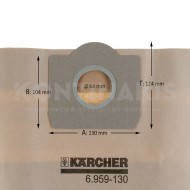 Σακούλα Ηλεκτρικής Σκούπας Karcher KFI357